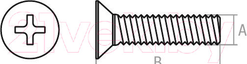 Изображение товара Винт Starfix Потайная головка М4x30 DIN 965 / SMC3-46836-1000 (1000шт, оцинкованный)