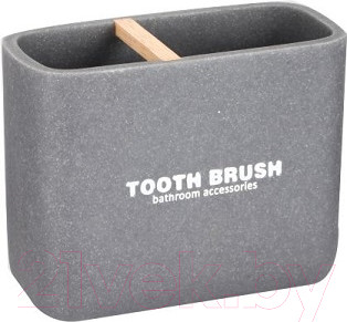 Изображение товара Стакан для зубной щетки и пасты Bisk Dakar 07783 (серый)
