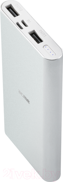 Изображение товара Портативное зарядное устройство Acme PB15S Powerbank 10000mAh Silver / 503340