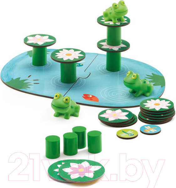 Изображение товара Настольная игра Djeco Лягушачий балансир / 08554