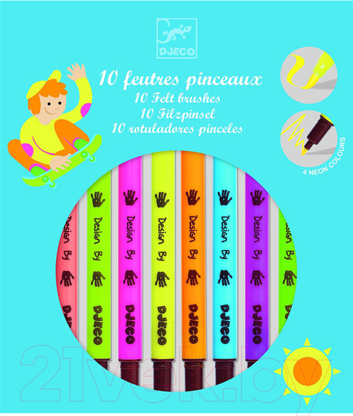 Изображение товара Фломастеры Djeco Двухсторонние / 08799