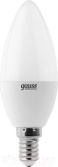 Изображение товара Лампа Gauss Elementary Свеча 8W 520lm 3000K Е14 / 33118