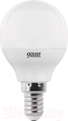 Изображение товара Лампа Gauss Elementary Globe E14 6W 2700К/3000K / 53116