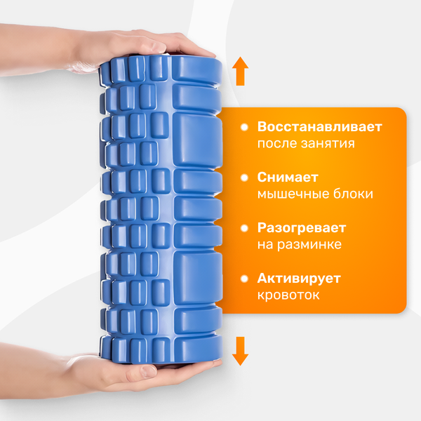 Изображение товара Валик для фитнеса Sundays Fitness IR97435B (голубой)