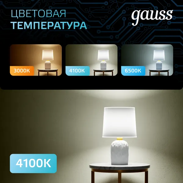 Изображение товара Лампа Gauss GU5.3 5W 4100К / 201505205