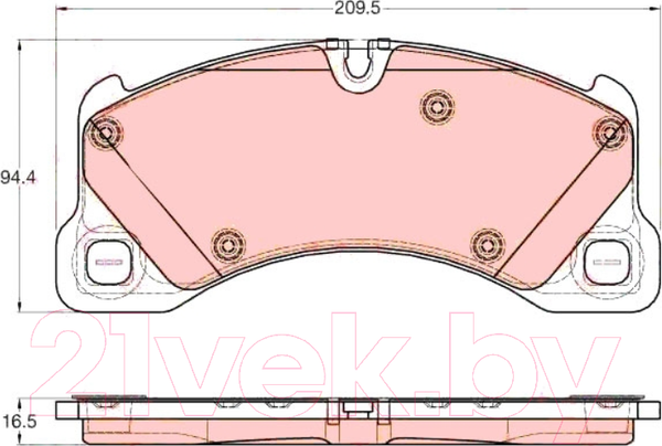 Изображение товара Тормозные колодки TRW GDB1969