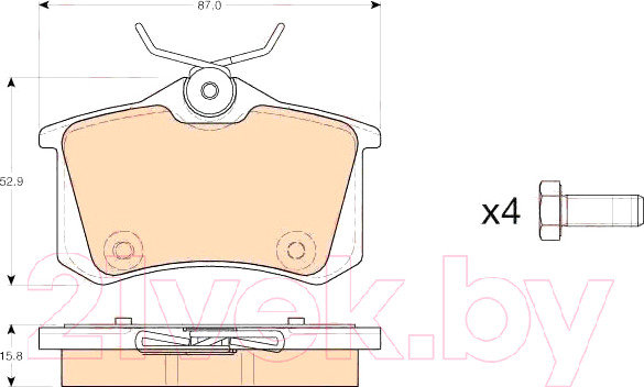 Изображение товара Тормозные колодки TRW GDB1973