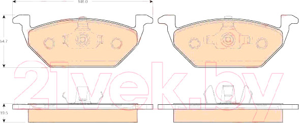 Изображение товара Тормозные колодки TRW GDB1984