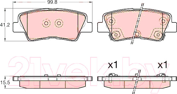 Изображение товара Тормозные колодки TRW GDB3537