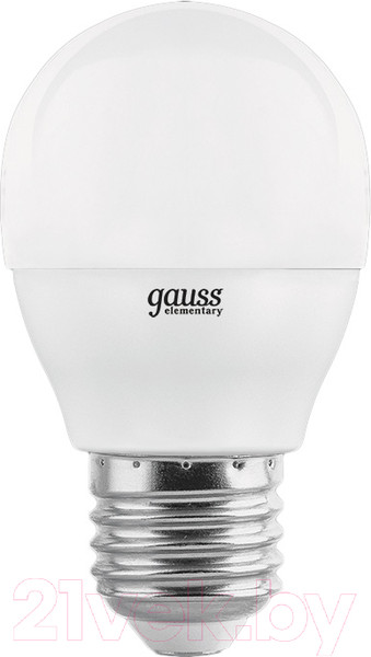 Изображение товара Лампа Gauss Elementary Globe E27 6W 2700K/3000K / 53216T (3шт)