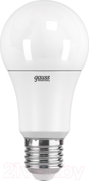 Изображение товара Лампа Gauss Elementary A60 15W 1450lm 4100K E27 / 23225