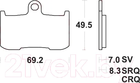 Изображение товара Тормозные колодки TRW MCB737SV