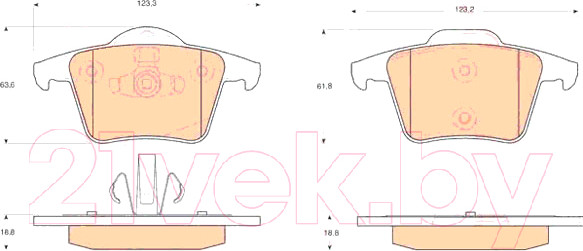 Изображение товара Тормозные колодки TRW GDB1566