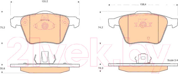 Изображение товара Тормозные колодки TRW GDB1565