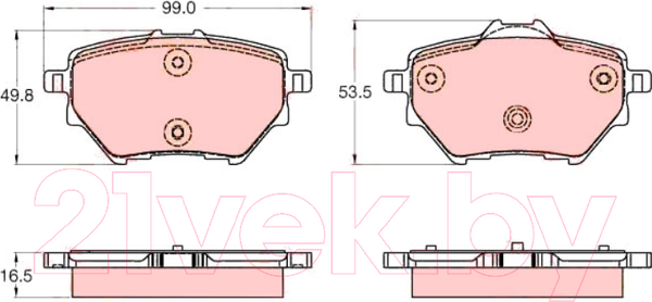 Изображение товара Тормозные колодки TRW GDB2036