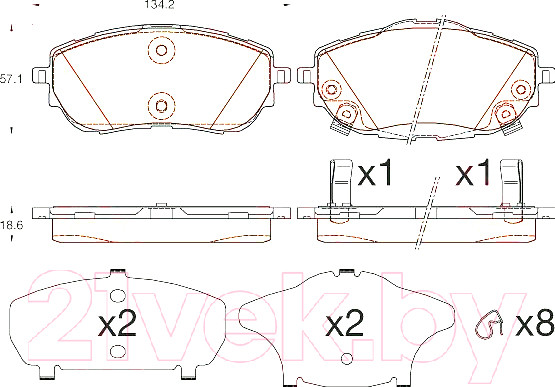 Изображение товара Тормозные колодки TRW GDB3598