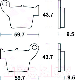 Изображение товара Тормозные колодки TRW MCB730SI