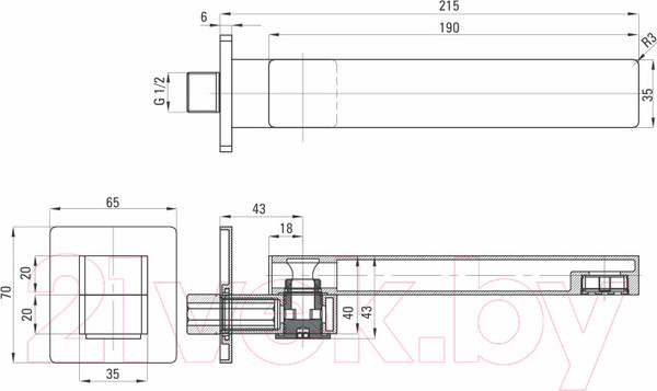 Изображение товара Излив Deante Cascada NAC 084K