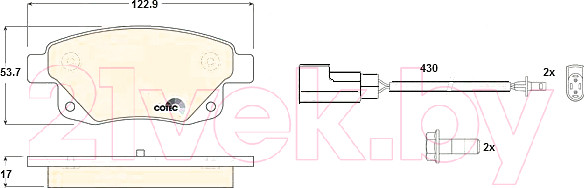Изображение товара Тормозные колодки TRW GDB1725