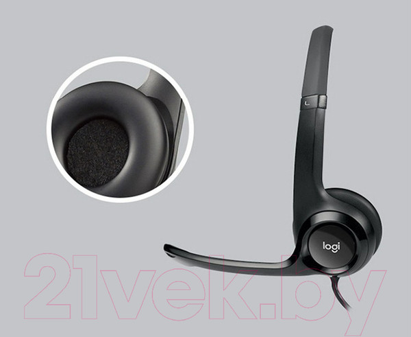 Изображение товара Наушники-гарнитура Logitech H390 981-000406 / 981-000803