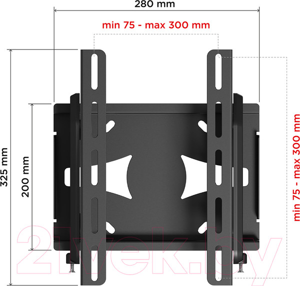Изображение товара Кронштейн для телевизора Holder LCDS-5010 (черный)