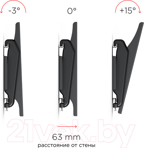 Изображение товара Кронштейн для телевизора Holder LCDS-5010 (черный)