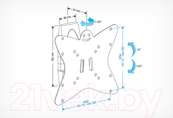 Изображение товара Кронштейн для телевизора Holder LCDS-5036
