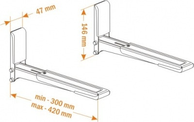 Изображение товара Кронштейн для крепления микроволновой печи Holder MWS-2003 (белый)