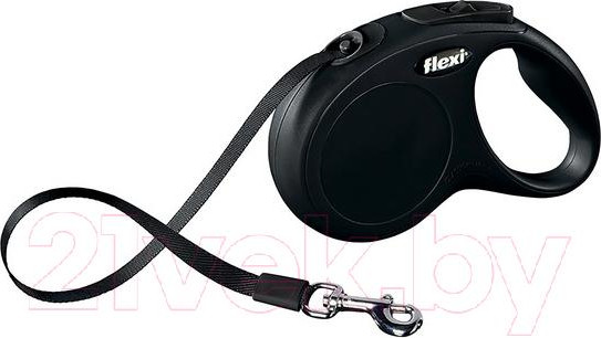 Изображение товара Поводок-рулетка Flexi New Classic Compact (S, черный)