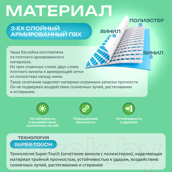 Изображение товара Каркасный бассейн Intex Metal Frame / 56999/28202 (305x76)