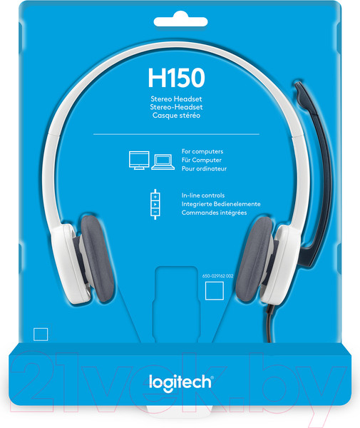 Изображение товара Наушники-гарнитура Logitech H150 / 981-000350 (белый)
