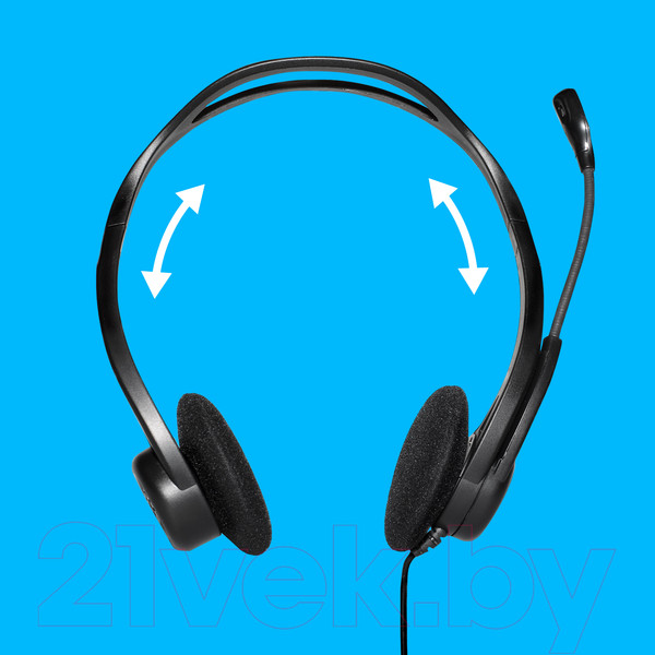 Изображение товара Наушники-гарнитура Logitech PC Headset 960 USB (981-000100)