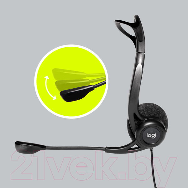 Изображение товара Наушники-гарнитура Logitech PC Headset 960 USB (981-000100)