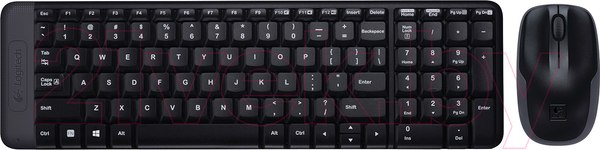 Изображение товара Комплект клавиатура и мышь Logitech MK220 920-003169 / 920-003236 (черный)