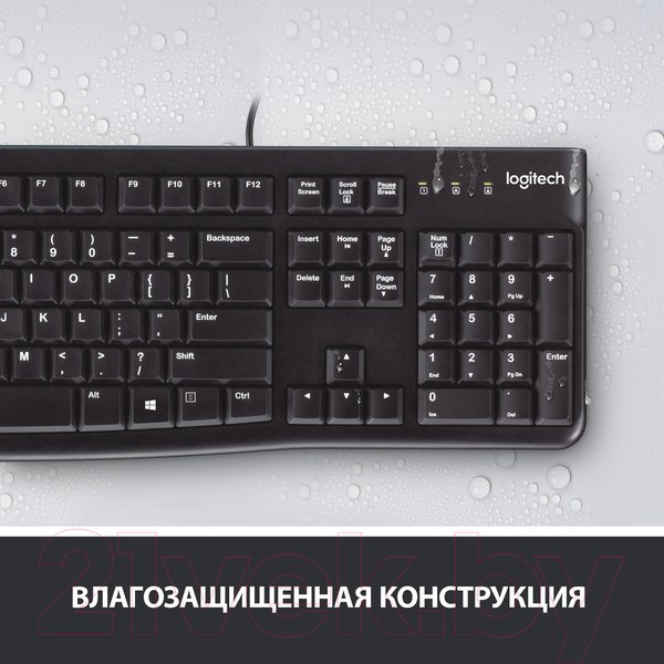 Изображение товара Комплект клавиатура и мышь Logitech MK120 (черный)