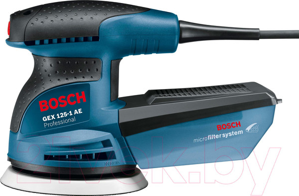 Изображение товара Профессиональная эксцентриковая шлифмашина Bosch GEX 125-1 AE Professional (0.601.387.500)