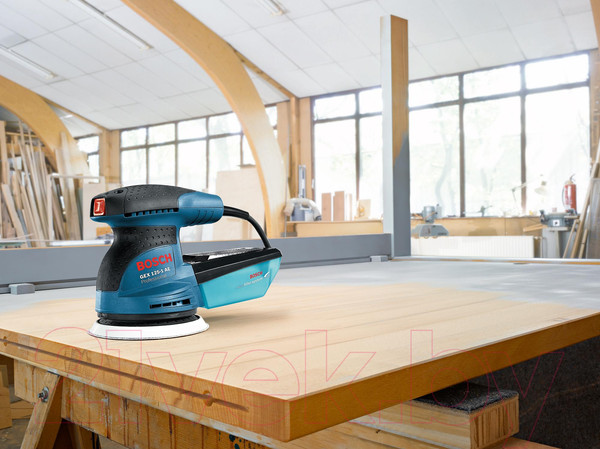 Изображение товара Профессиональная эксцентриковая шлифмашина Bosch GEX 125-1 AE Professional (0.601.387.500)