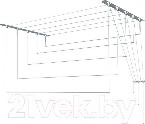 Изображение товара Сушилка для белья ПТФ Лиана С-003 (1.5м, металл)