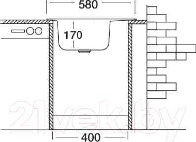Изображение товара Мойка кухонная Kromevye Triton EC309 D