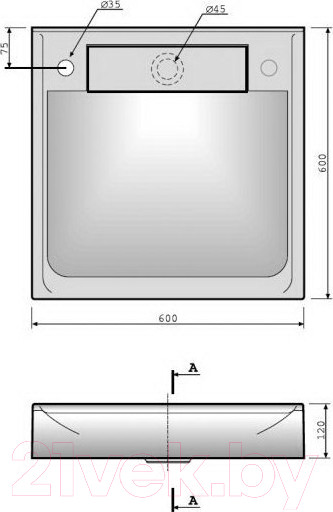 Изображение товара Умывальник Belux Эврика ЭВ-600