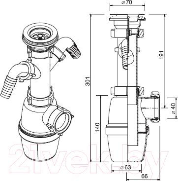 Изображение товара Сифон ОРИО А-4006