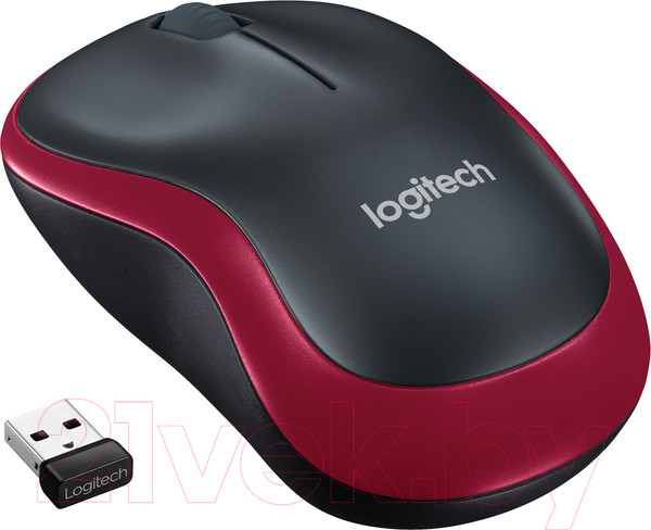 Изображение товара Мышь Logitech M185 910-002240 / 910-002633 (черный/красный)