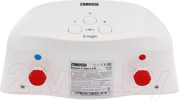 Изображение товара Проточный водонагреватель Zanussi 3-logic 5.5 TS (душ+кран)