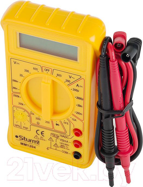 Изображение товара Мультиметр цифровой Sturm! MM1204