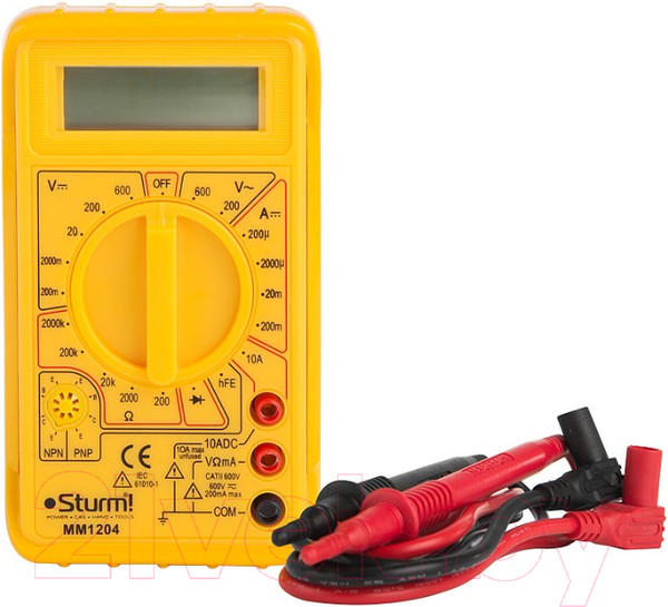Изображение товара Мультиметр цифровой Sturm! MM1204