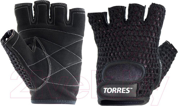 Изображение товара Перчатки для пауэрлифтинга Torres PL6045S (S, черный)