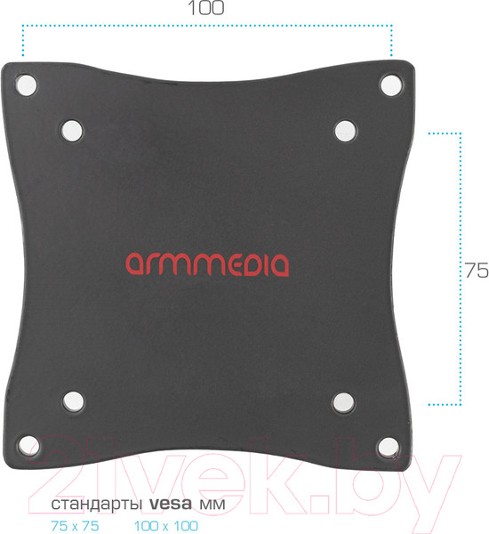 Изображение товара Кронштейн для телевизора ARM Media LCD-7101 Black