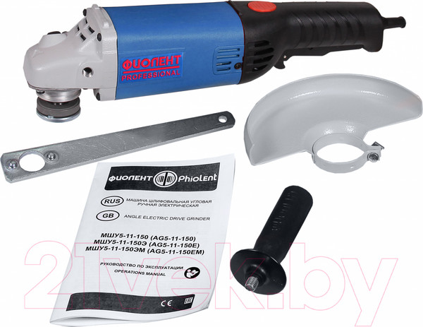 Изображение товара Профессиональная угловая шлифмашина Фиолент МШУ 5-11-150