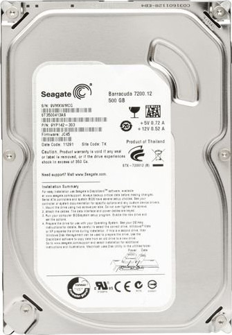 Изображение товара Жесткий диск Seagate Barracuda 7200.12 500GB (ST500DM002)