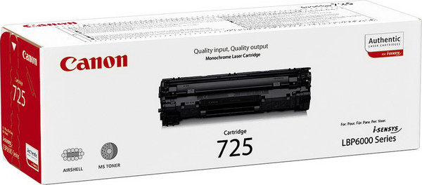 Изображение товара Тонер-картридж Canon Cartridge 725 (3484B002/3484B005)
